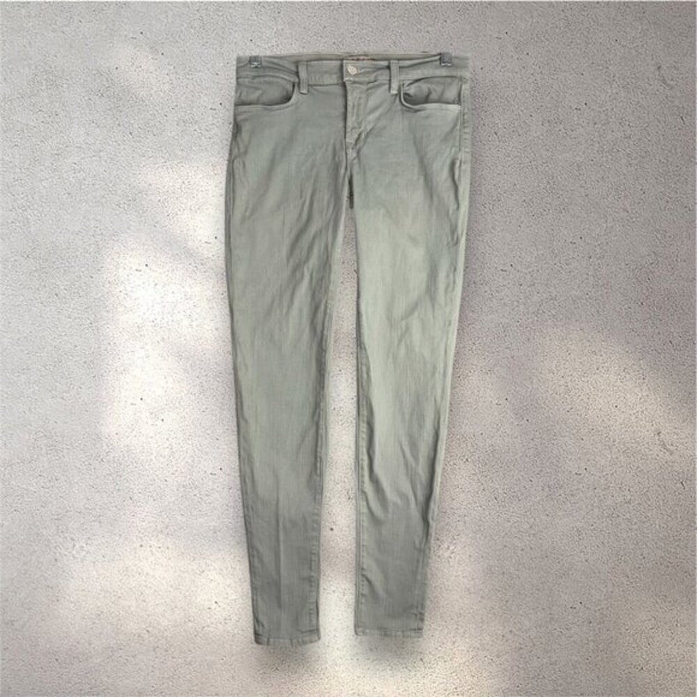 J Brand Skinny Jeans Women’s 29 Green Stretch Denim Y2K Preppy Normcore Casual